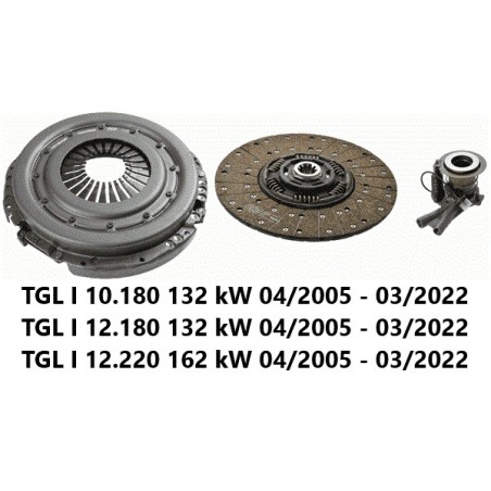 SACHS Clutch Kit plus CSC (3400710011) - Fits MAN Trucks