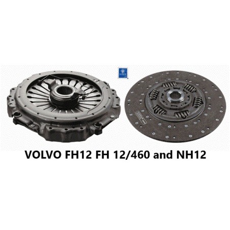SACHS Clutch Kit (3400700351) for VOLVO FH12 FH 12/460 - 430mm Diameter, 24 Teeth, Pre-assembled