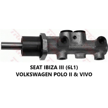 TRW Brake Master Cylinder (PMF555) - Fits SEAT IBIZA III & VW POLO II/VIVO.