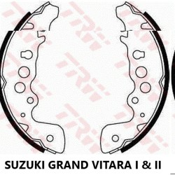 TRW Brake Shoe Set (GS8670)