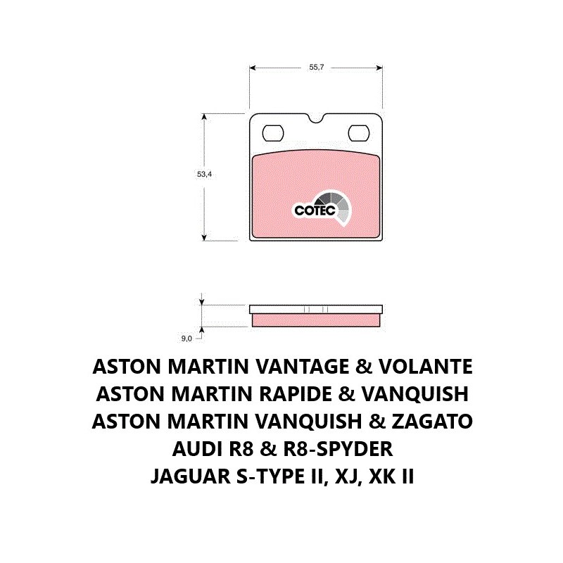 TRW GDB1641 Brake Pad Set for Aston Martin, Audi, and Jaguar – OE Standards TRW GDB1641 Brake Pad Set for Aston Martin, Audi, and Jaguar – OE Standards